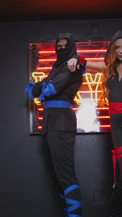 color_black/red | Leg Avenue Men's Ninja Costume