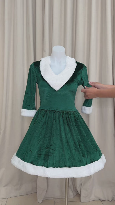 color_green/white | Leg Avenue Mrs Claus Costume