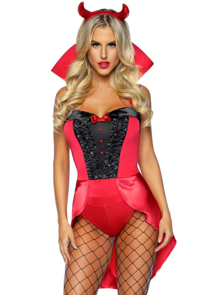 sexy devil costume lingerie Why This Sexy Women's Oil-Shiny Mini Dress Is the Ultimate Choice for  Nighttime Confidence main image 1